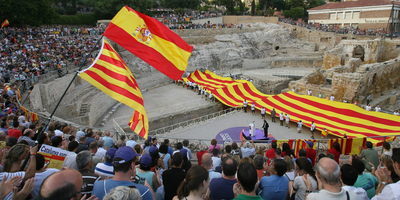 Societat Civil Catalana va utilitzar també l'Amfiteatre en un acte polític. Foto:Cedida