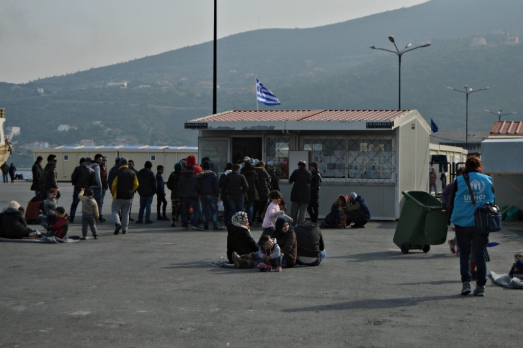 Camp de trànsit de refugiats de Samos on va treballar per Creu Roja, la tarragonina, Marina Vidal. Foto:Marina Vidal