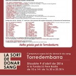 Campanya especial de donació de sang aquest dissabte a Torredembarra