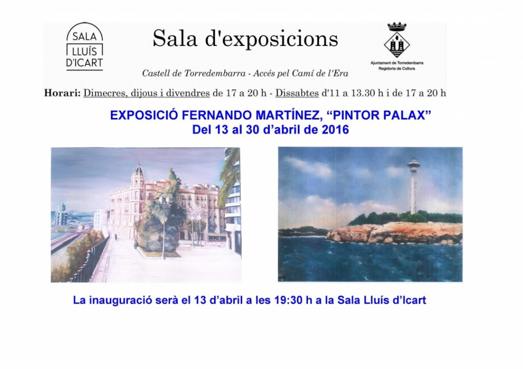 113 Cartell Expo Pintor Palax
