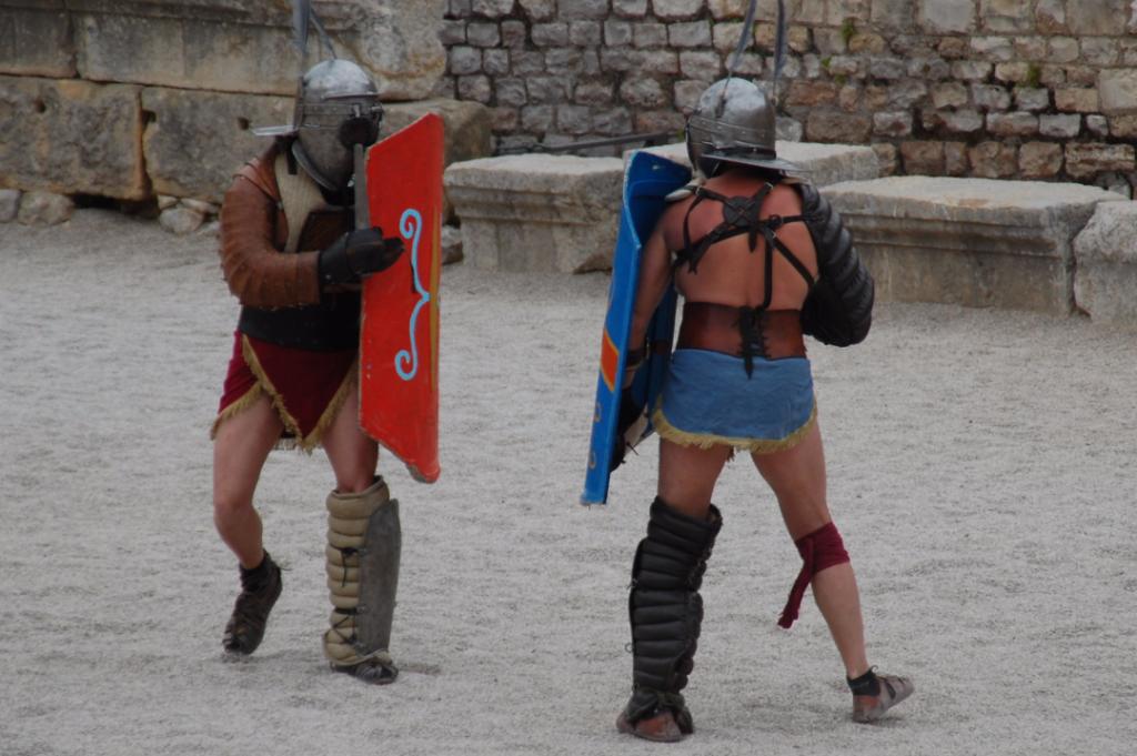 Lluita de gladiadors a Tarraco Viva. Foto: Tarragona 21