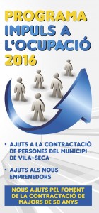 Cartell dels programes d'ocupació de l'Ajuntament