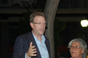 Ferran Bel adreçant-se als simpatitzants de CDC. Foto:Tarragona 21