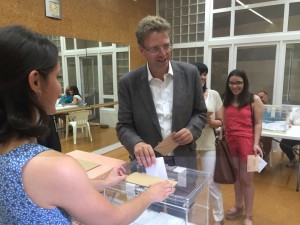 Ferran Bel ha votat a Tortosa. Foto: Cedida