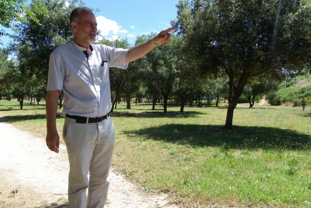 Joan Ruiz, al parc de Sant Pere i Sant Pau. Foto: Tarragona21