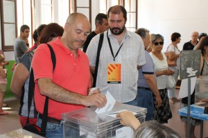 Jordi Salvador ha votat a les 12h del migdia. Foto: Tarragona21