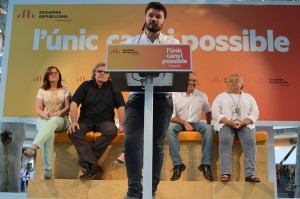 Gabriel Rufián, durant el míting de Cambrils. Foto: Tarragona21