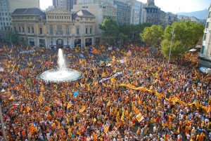 Imatge de l'11-S a Barcelona el 2014. Foto: assamblea.cat