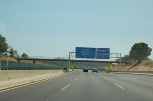 Entrada de l'AP7 a l'alçada de Roda. Foto d'arxiu.