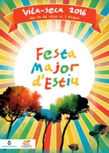 Cartell de la festa major d'estiu de Vila-seca. 