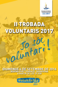 Cartell de la II Trobada de Voluntaris. 