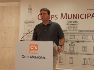 El portaveu municipal de C's, Juan Carlos Sanchez