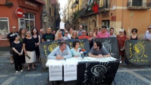 Roda de premsa de presentació del col·lectiu. Foto: Tarragona Ràdio