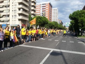La Via Catalana de 2013, al seu pas per Tarragona