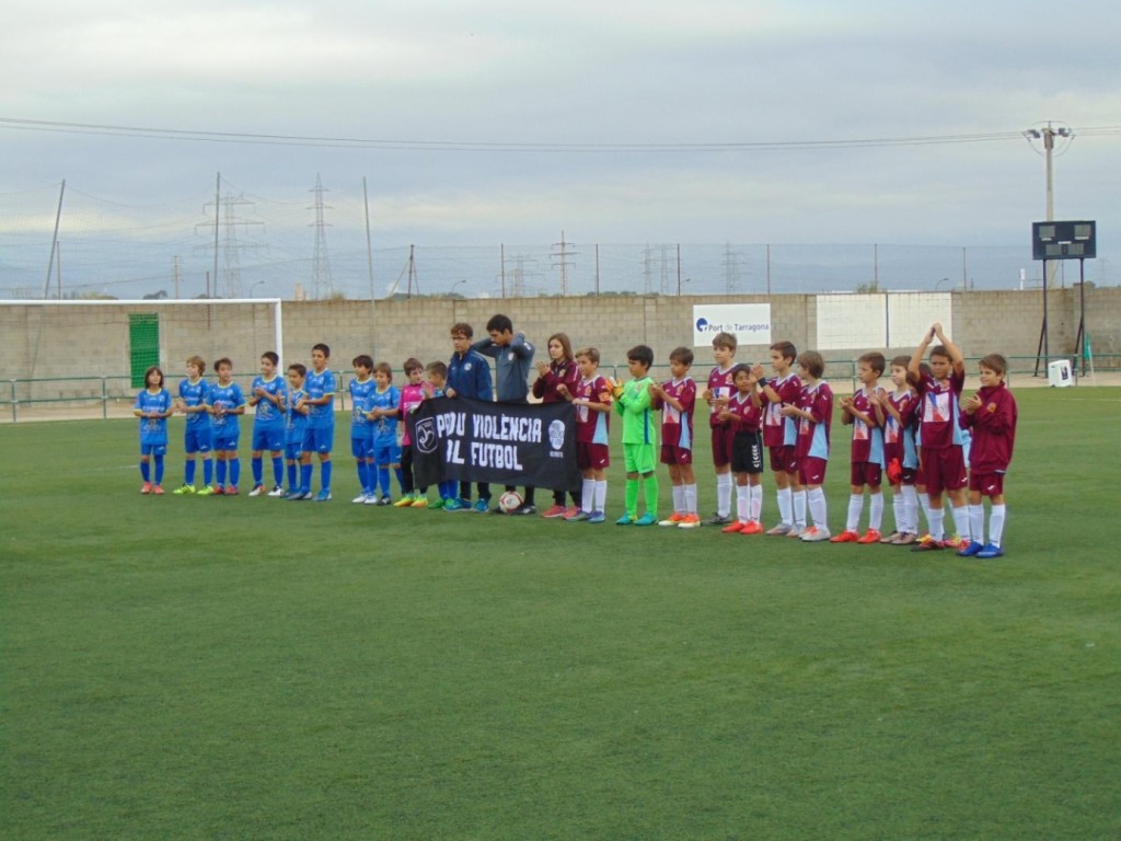L'alineació de l'aleví del FC Tarraco. Foto: Cedida