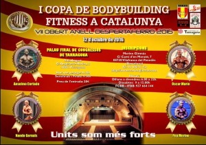 El cartell de la I Copa de Bodybuilding Fitness a Tarragona.