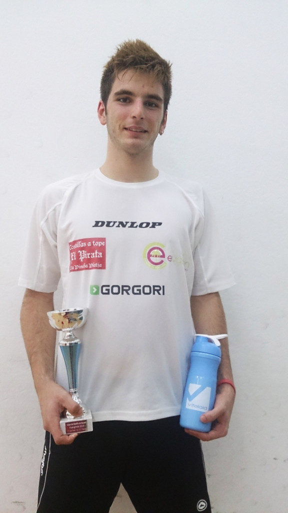 El jugador d'squash Nilo Vidal. Foto: Cedida