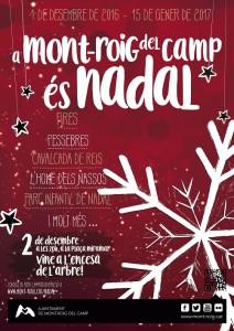 Cartell amb els actes de Nadal de Mont-roig del Camp