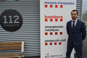 El director d'Emergències, el tarragoní Frederic Adan, a la seu del Camp de Tarragona del 112. Foto: Tarragona21