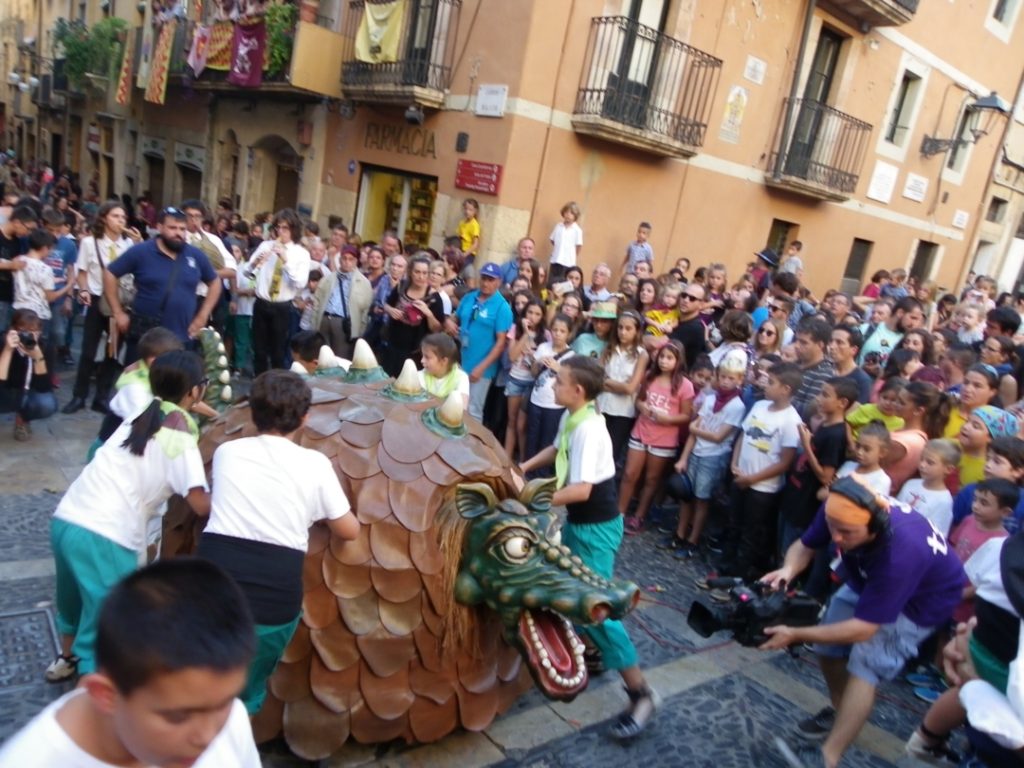 La Cucafereta, durant la darrera Festa Major Petita de Santa Tecla. Foto: Romà Rofes / Tarragona21.cat