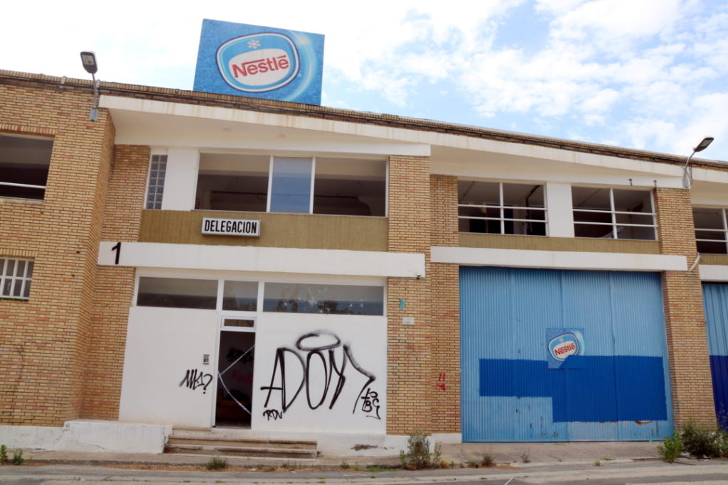 La fàbrica abandonada de Camy-Nestlé a Vila-seca. Foto: ACN