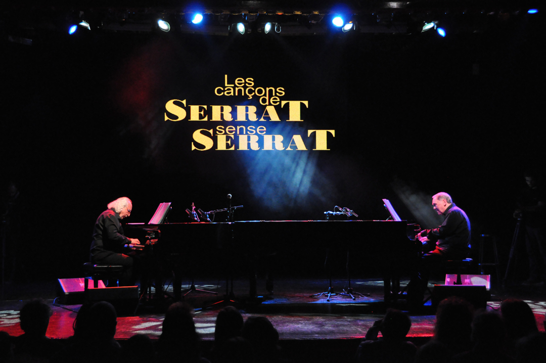 Imatge promocional del concert dels pianistes de Serrat. Foto: Cedida