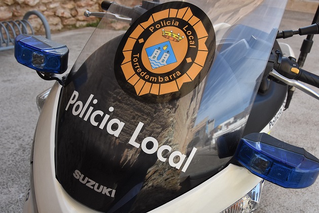 Imatge d'arxiu d'una moto de la Policia de Torredembarra.