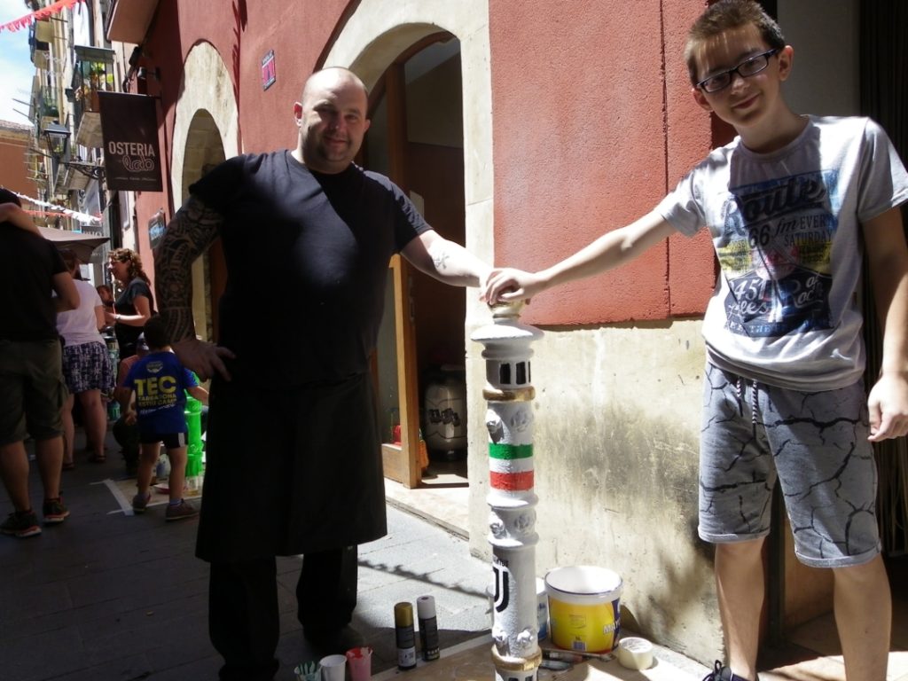 Els propietaris del restaurant Osteria del Lab han homenatjat la Juventus. Foto: Tarragona21.cat