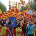Demostració de força dels defensors de la unitat d’Espanya a Tarragona reunint més de 4.000 persones
