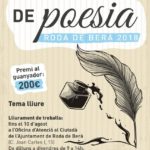 L’Ajuntament de Roda convoca el primer concurs de poesia de Festa Major