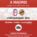 El Nàstic organitza el desplaçament a Madrid pel partit contra el Rayo