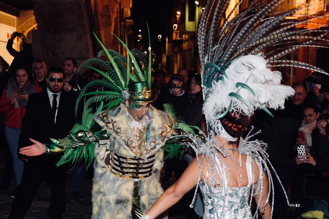 L’entrada del Rei i la Concubina del Carnaval 2018. Fotografia de Laia Marin.