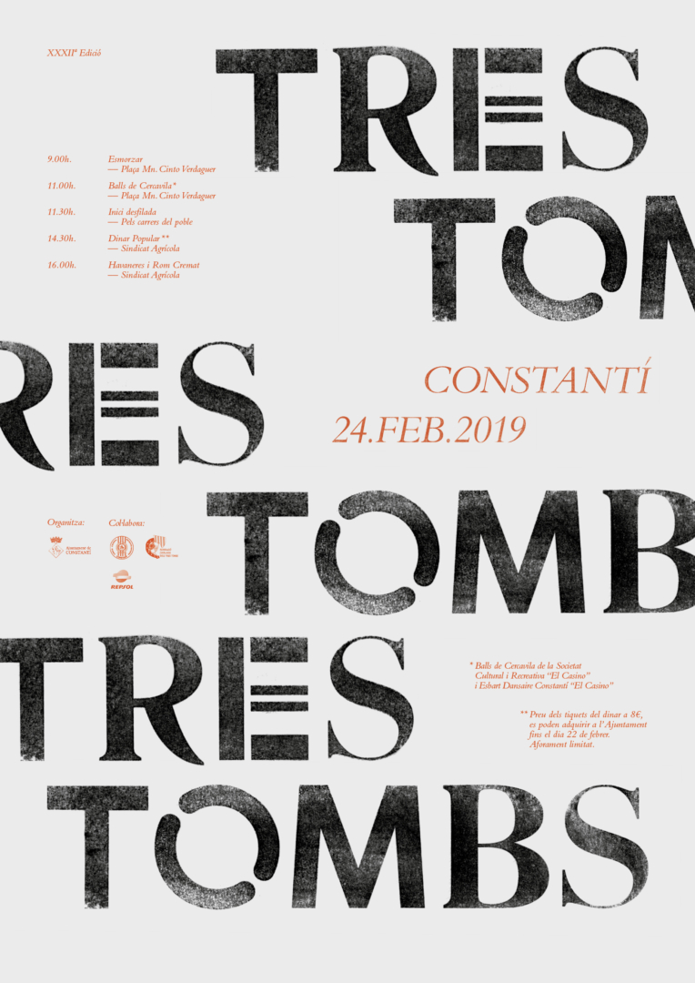 Cartell del tres tombs de Constantí