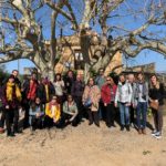 Un grup de guies turístics oficials visita els orígens de Gaudí a Riudoms