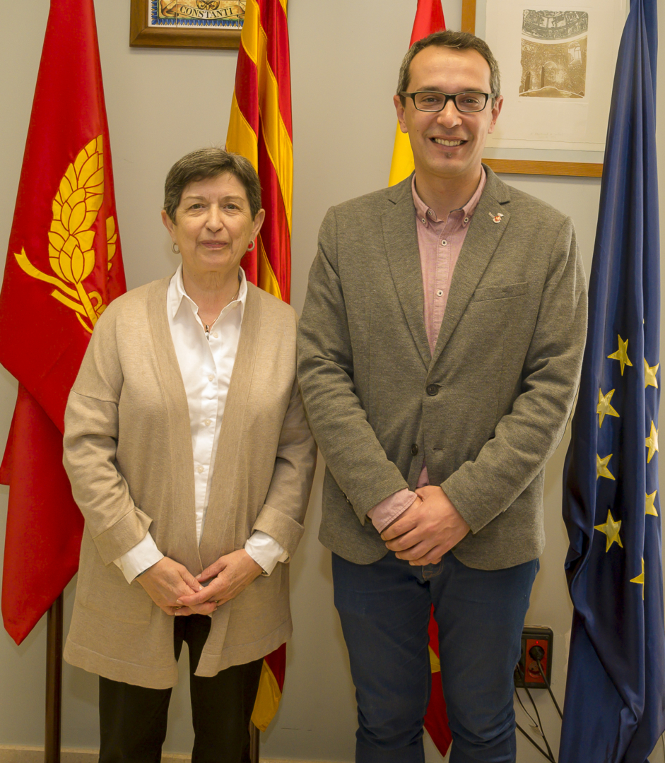  visita institucional que ha realitzat aquest dijous 28 de febrer la delegada del Govern a Catalunya, Teresa Cunillera, a l'Ajuntament de Constantí