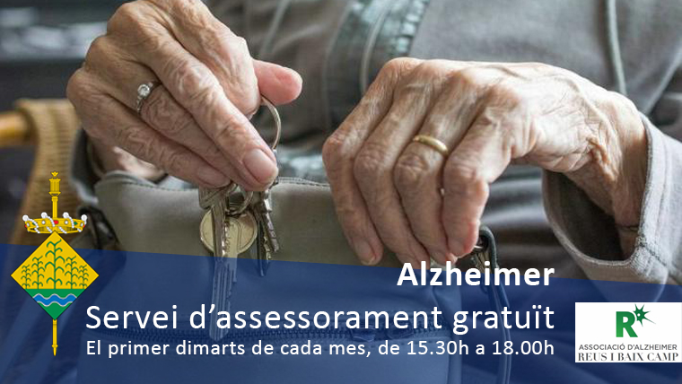 Imatge del cartell d'assessorament de l'Alzheimer de Riudecanyes