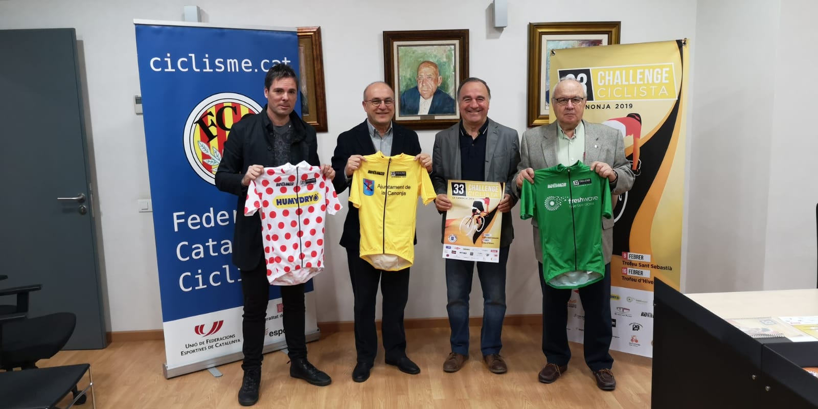 Imatge de la presentació de la 33 ª Challenge Ciclista de La Canonja 2019