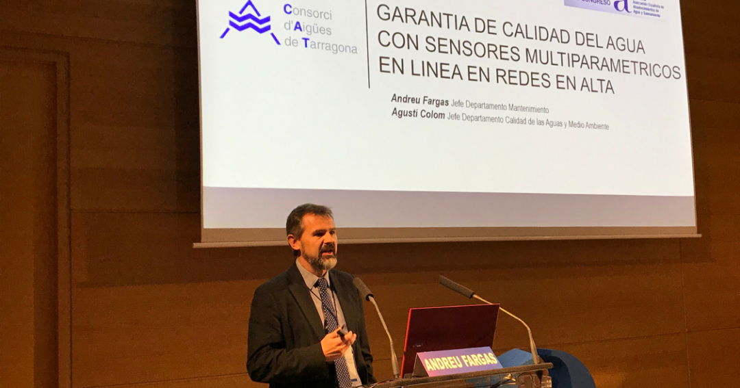 El cap de manteniment ha pronunciat una ponència a la jornada bianual organitzada per l’Asociación Española de Abastecimientos de Agua y Saneamiento (AEAS)