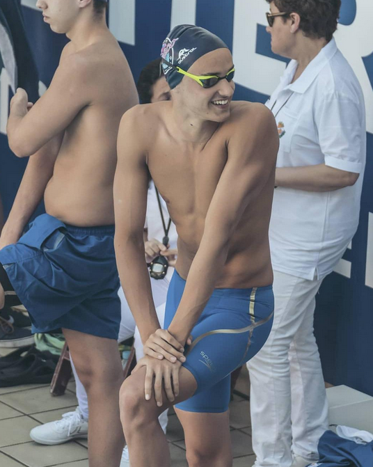 Foto del nedador junior, Carles Coll