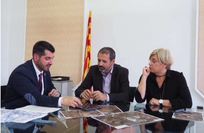 Reunió de l’alcalde de Riudoms, Sergi Pedret, amb el Director General d’Infraestructures de Mobilitat