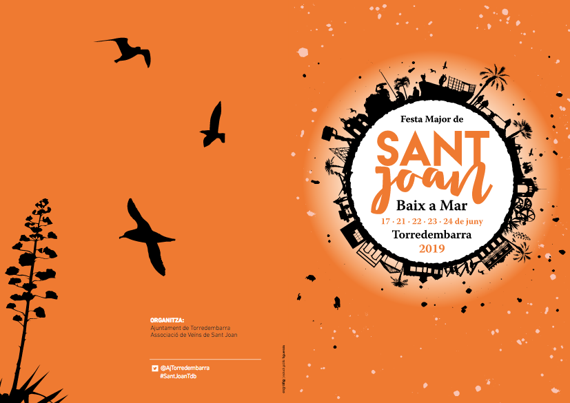 Cartell d'anunciant les activitats de Sant Joan a Torredembarra