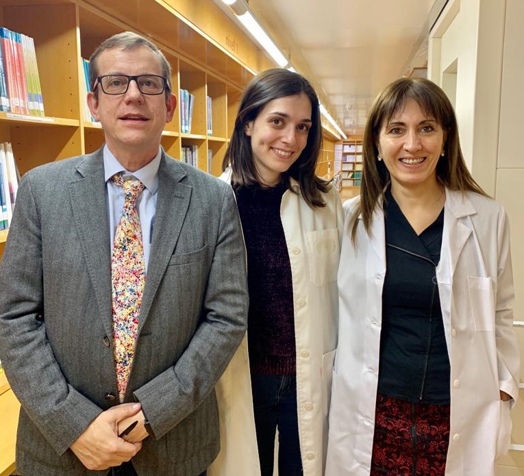 D’esquerra a dreta: el catedràtic Jordi Salas, la doctoranda Laura Barrubés i la investigadora Nancy Babio, tots tres membres de la Unitat de Nutrició Humana de la URV.