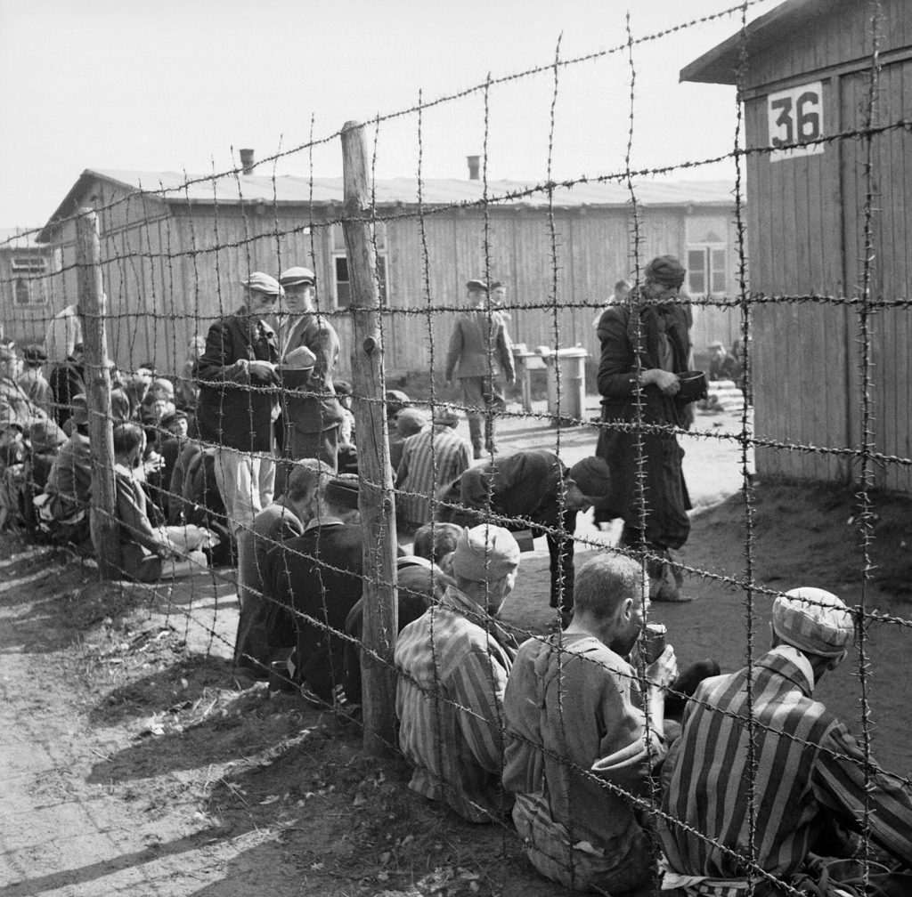 Imatge del camp de concentració de Bergen Belsen