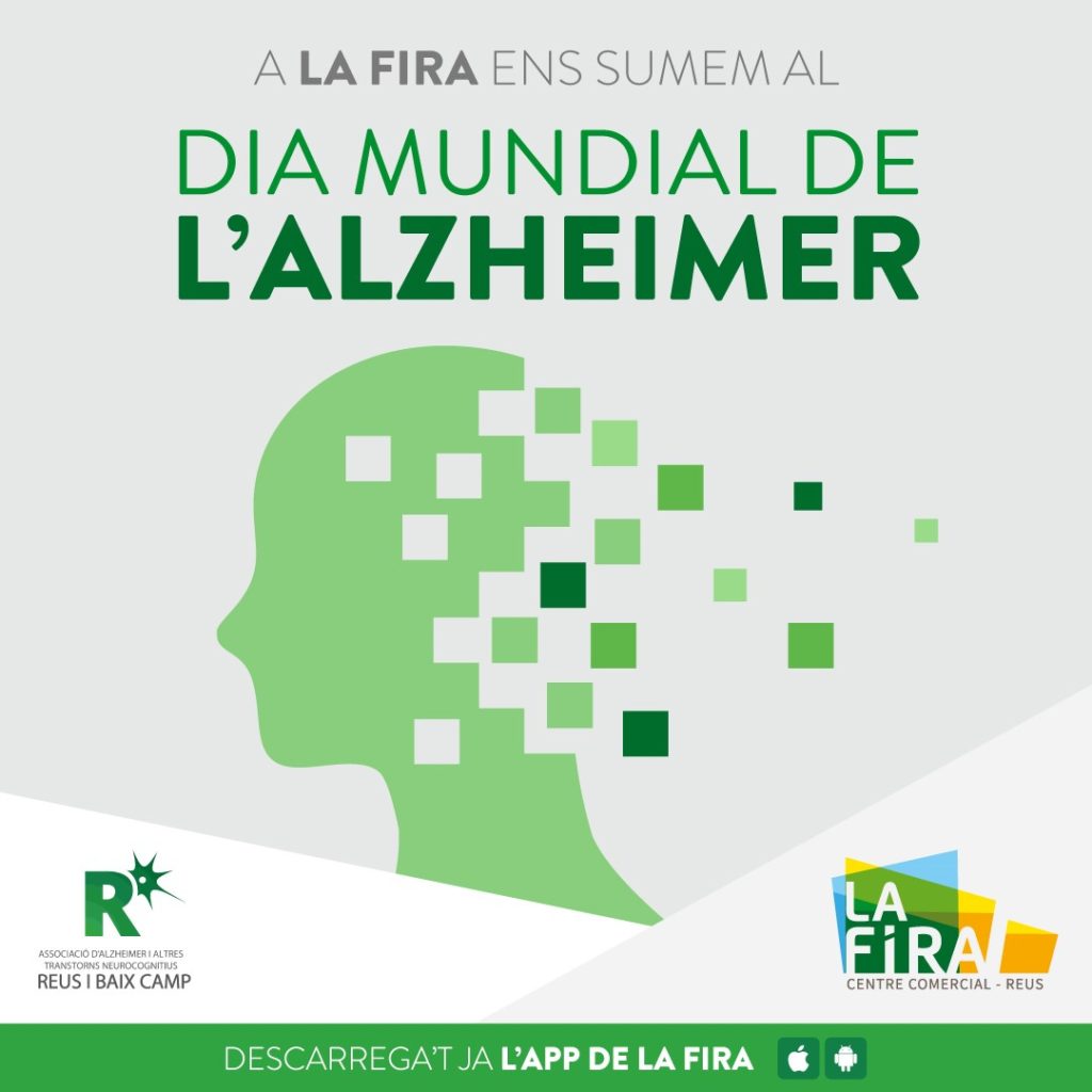 Cartell de la Fira Centre Comercial al Dia Mundial de l'Alzheimer