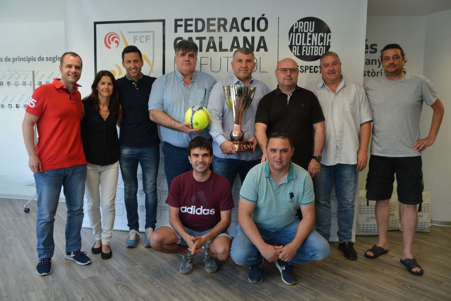 Darrera reunió amb els equips participants a la fase final de la Copa Catalunya Sènior masculina i femenina de Futbol Sala 2019