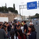 Tensió a l’A-7 a Tarragona per un tall de carretera en contra de la sentència de l’1-O