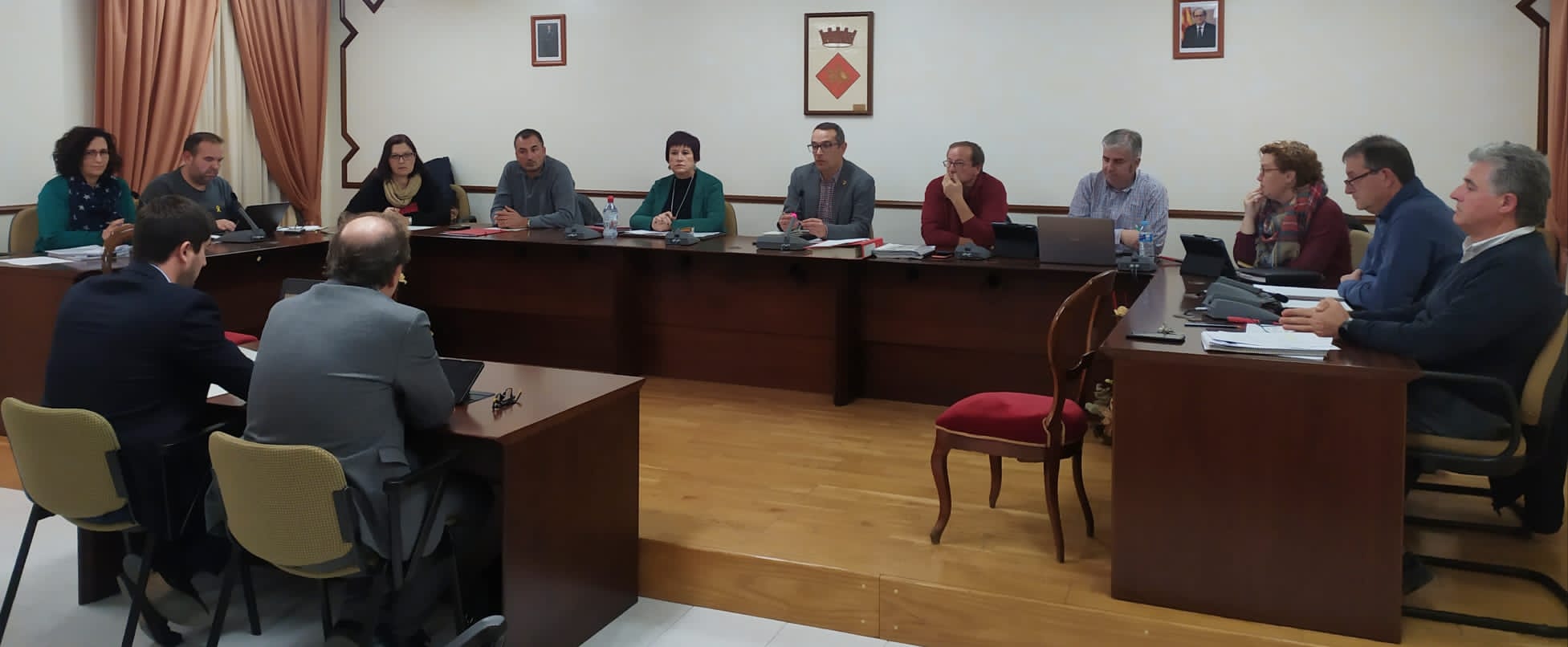 Fotografia del Ple Ordinari celebrat aquest dijous 28 de novembre a l'Ajuntament de Constantí, en el qual s'han aprovat els pressupostos generals per a l'any 2020