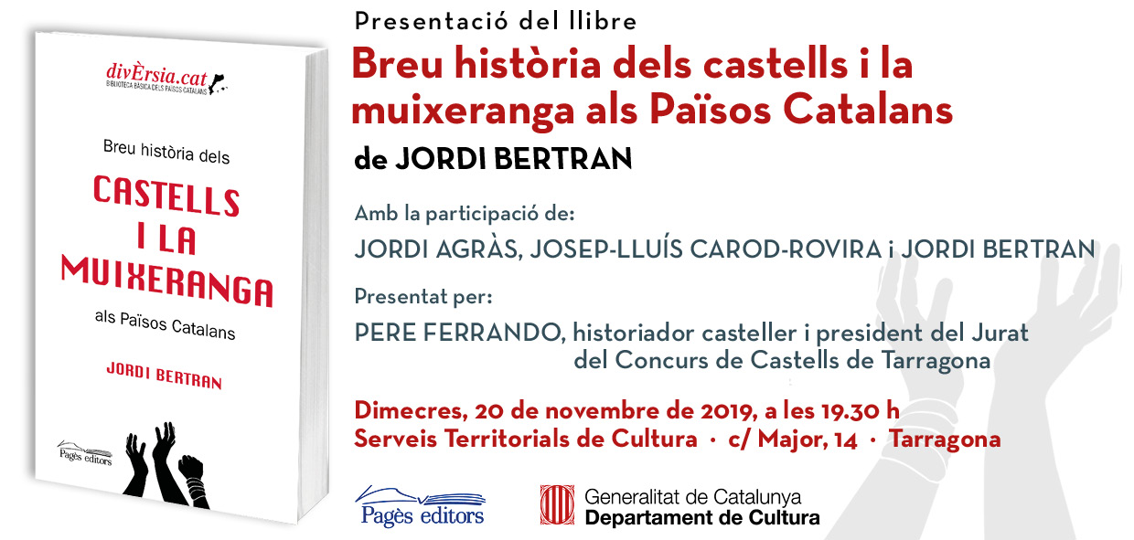 Dimecres 20 hi haurà la presentació de la 'Breu història dels castells i la muixeranga' i, dijous 21, de la 'Breu història de la llengua'
