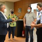 L’alcalde felicita la feina feta per la Policia Local de Salou durant la covid-19