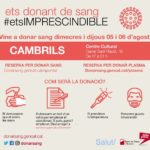 Cambrils mostra la seva solidaritat amb la donació de sang amb una nova campanya especial